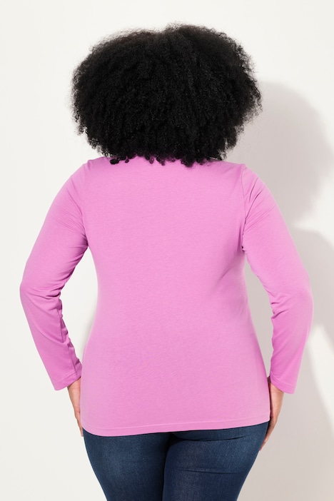 Shirt, Slim, Rundhalsausschnitt, Langarm