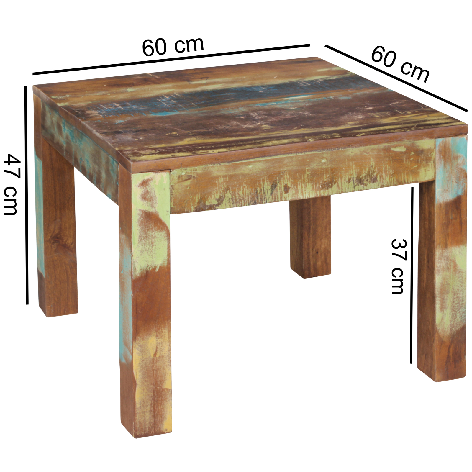 Couchtisch - Mango massiv - 60 cm breit