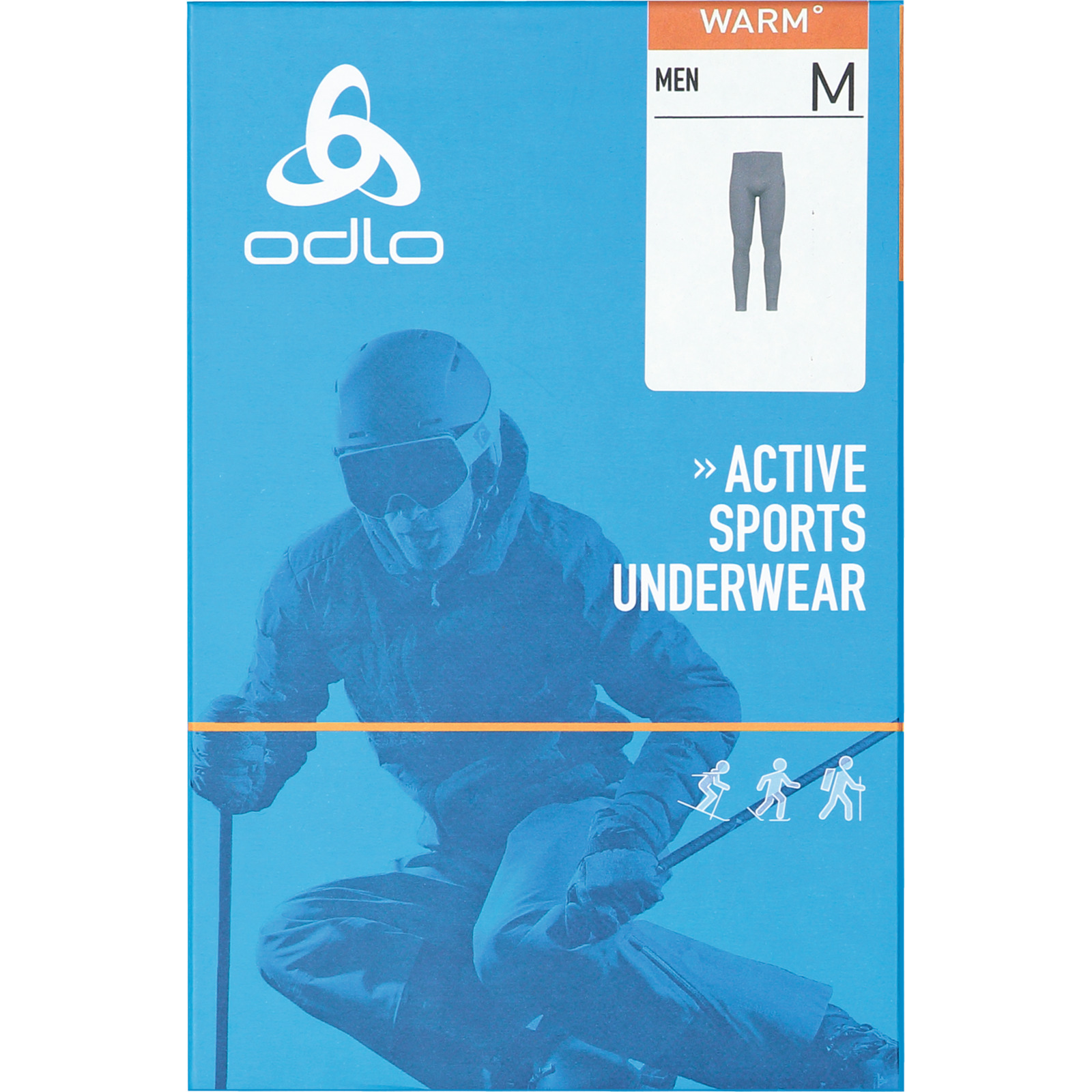 Odlo Active Warm Bottom Long Hr, grau, S