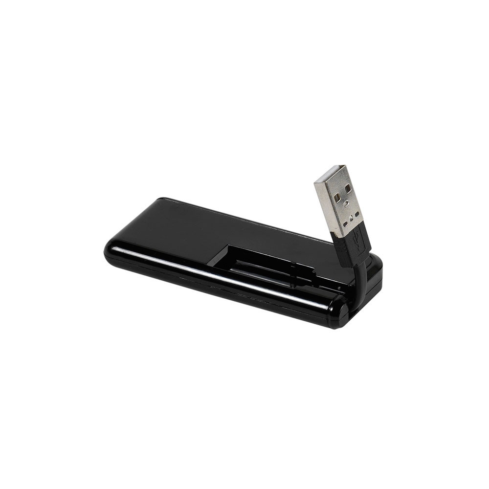 4-fach USB 2.0 Highspeed Hub im edlen Design - Schwarz