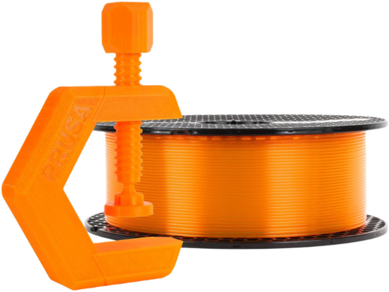 Prusa  Prusament PETG Prusa Orange Transparent (NFC), 1,75 mm / 1000 g    Vielseitiges PETG Filament in Prusa Orange Transparent
