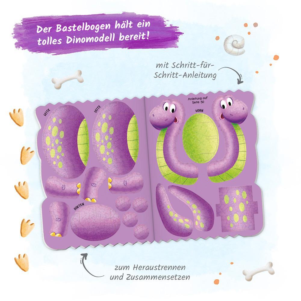 Trötsch Beschäftigungsbuch Malbuch Bastelbuch Dinosaurier
