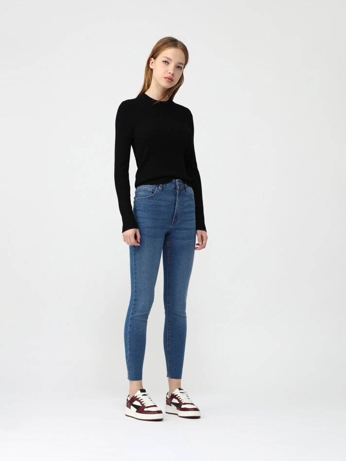 Calça jeans skinny de cintura alta - Ocean