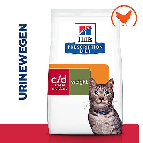 Hill's Prescription Diet CD Urinary Stress + Metabolic Urinary + Weight Care Kattenvoer Kip