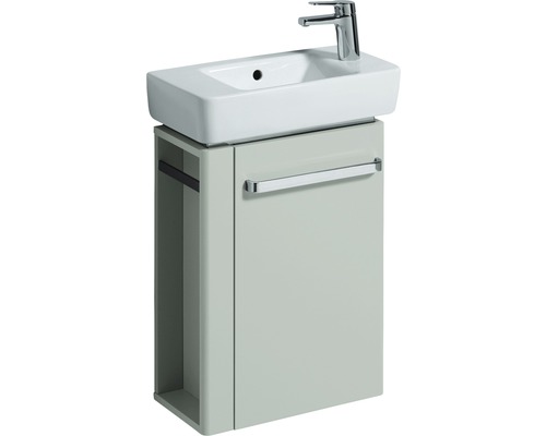 GEBERIT Renova Comprimo wastafelmeubel, Renova Compact, BxHxD 44,8 x 60,4 x 22,2 cm, frontkleur grijs hoogglans, 862251000