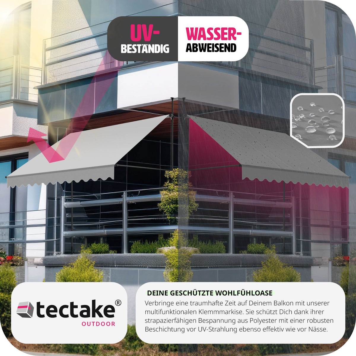 tectake klemluifel met handzwengel, eenvoudige montage