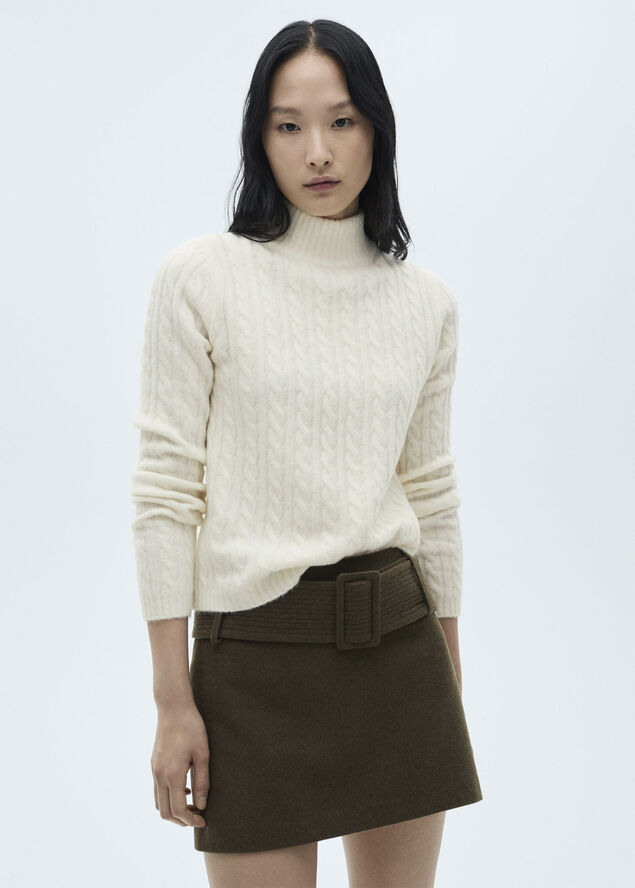 MANGO SWEATER. -- SEEDSPER Light beige