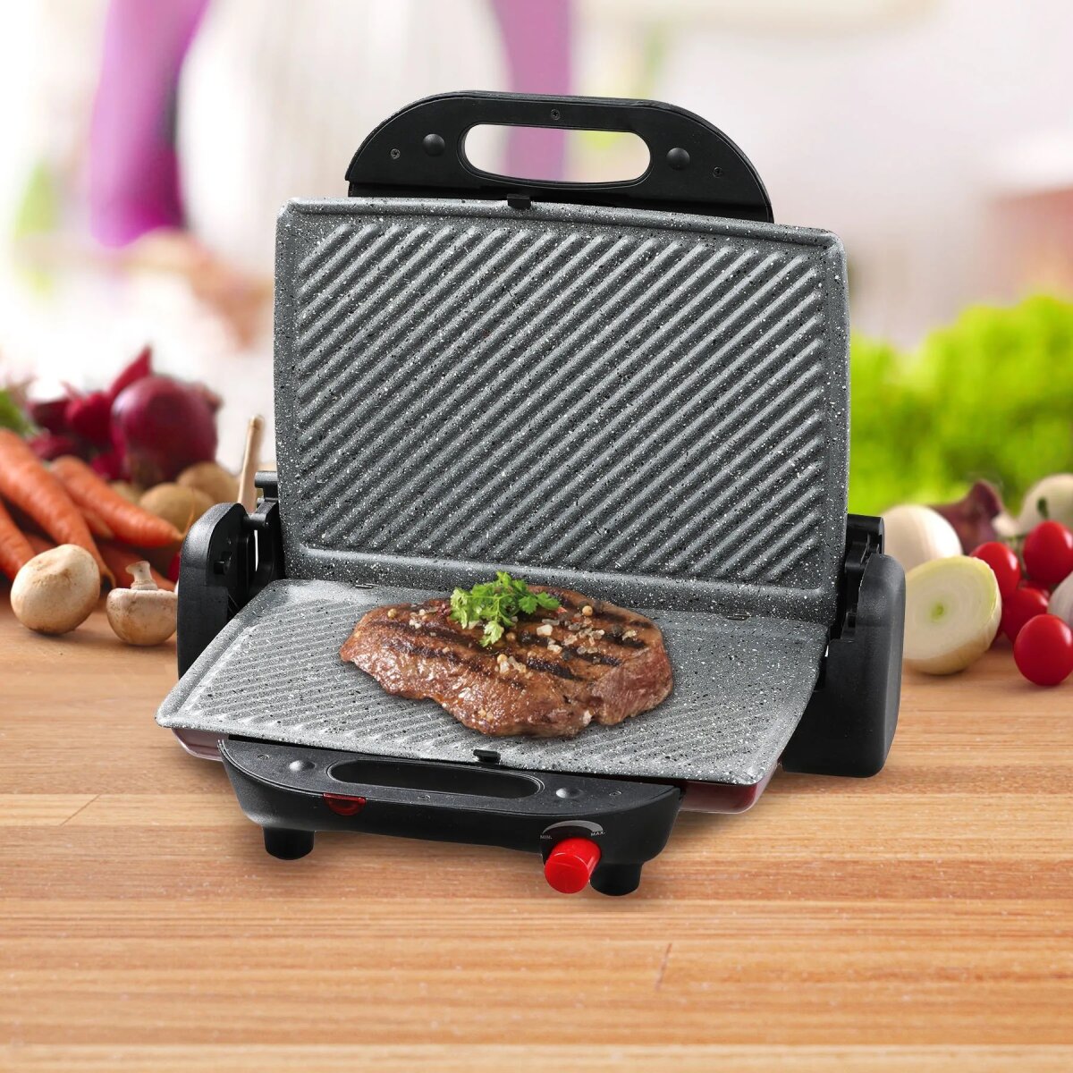 Arzum Tostçu Delux Grill 1800W, Panini-Presse und Sandwichmaker