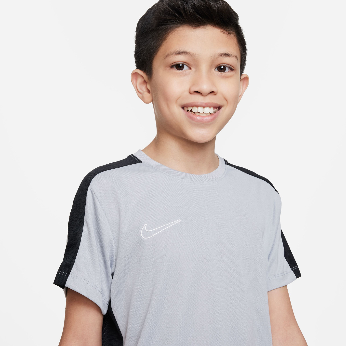 Nike Dri-FIT Academy 23 Trainingsshirt Kids Grijs Zwart Wit
