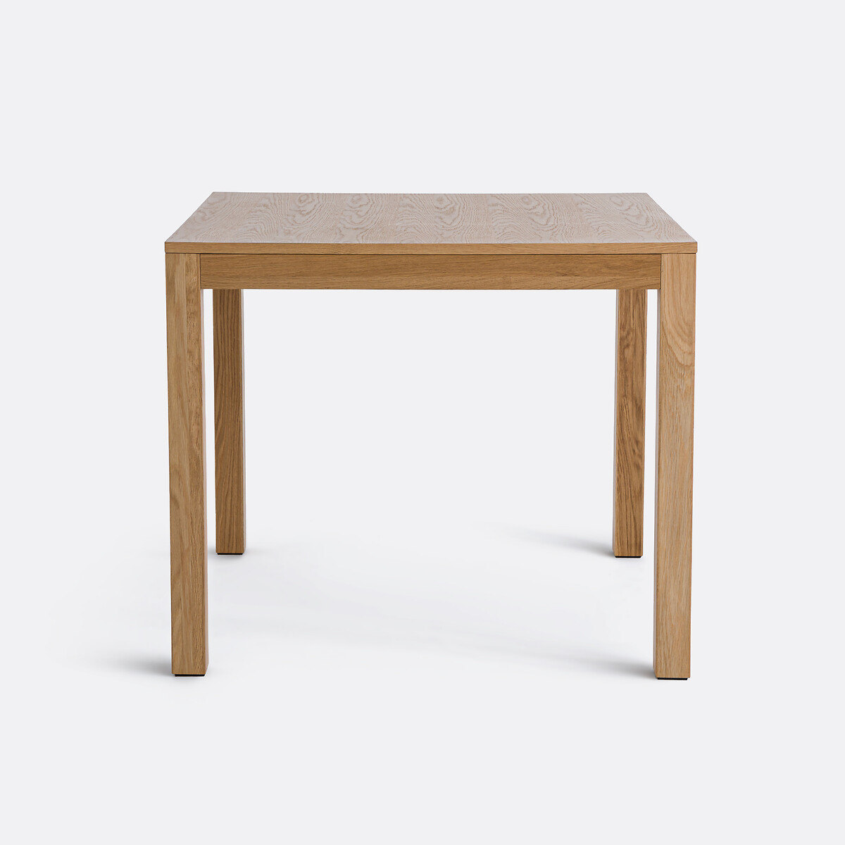 LA REDOUTE INTERIEURS<br>Mesa quadrada de carvalho, cantos retos, Nusso
