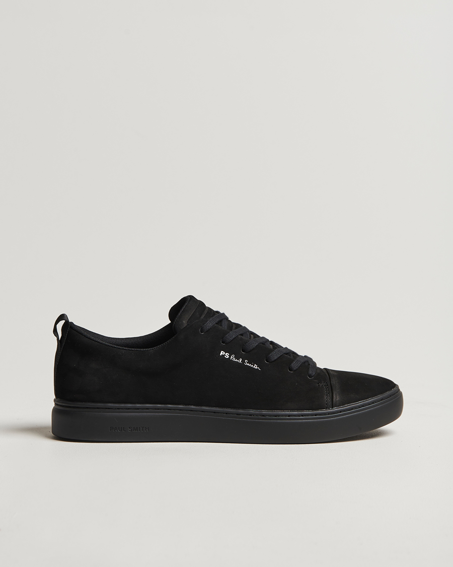 PS Paul Smith Lee Cap Toe Suede Sneaker Black