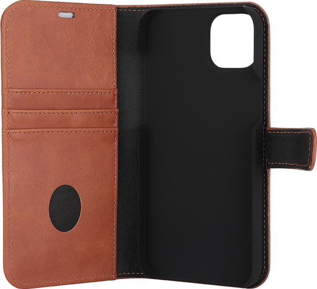 Radicover 2-i-1 wallet case til iPhone 14 Plus (brun)