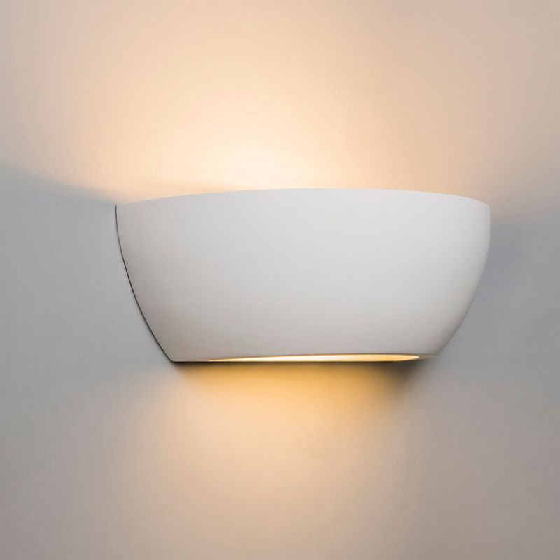 Moderne wandlamp wit met lichteffect - Hiske