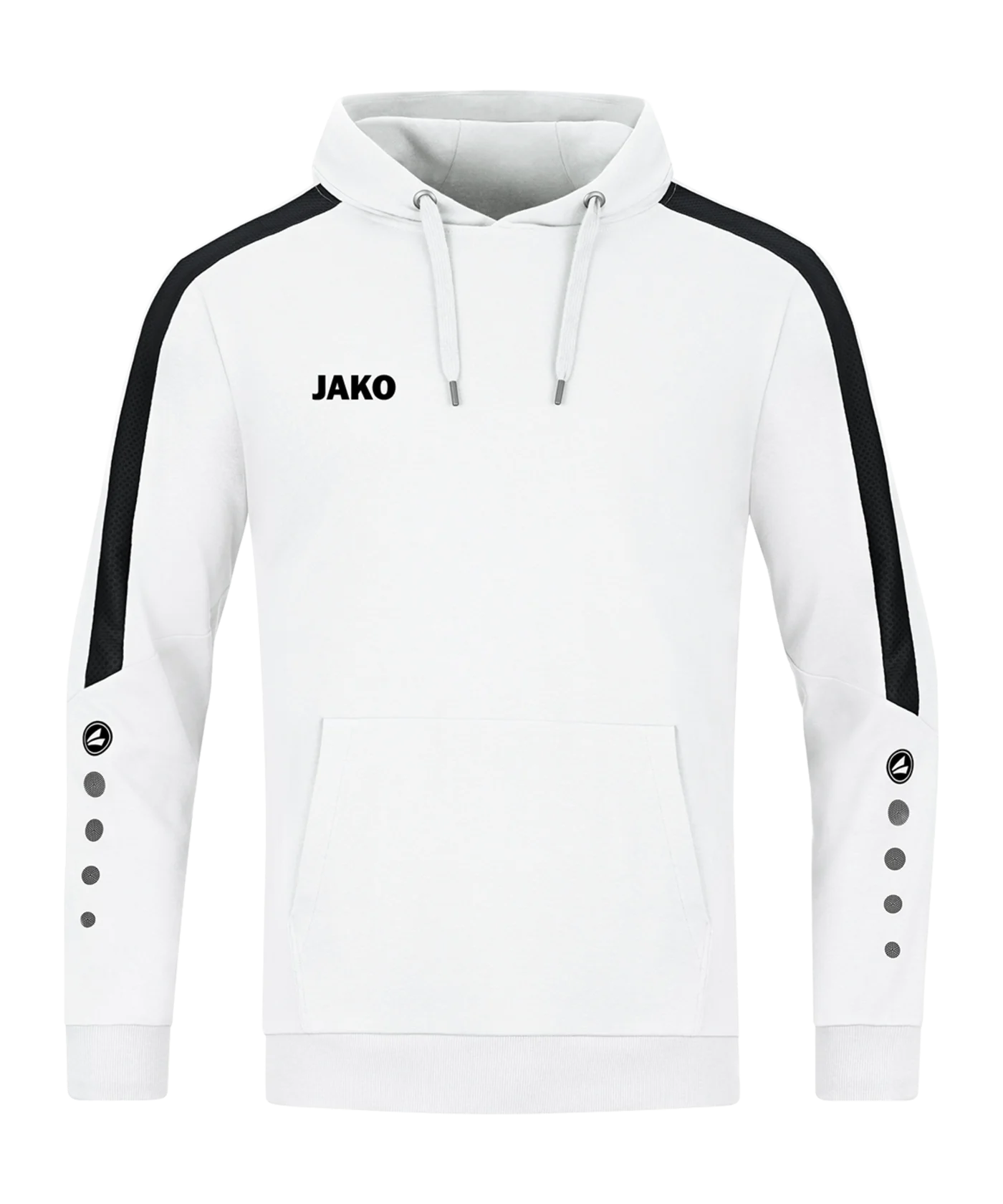 JAKO Power Hoody Weiss Schwarz F000