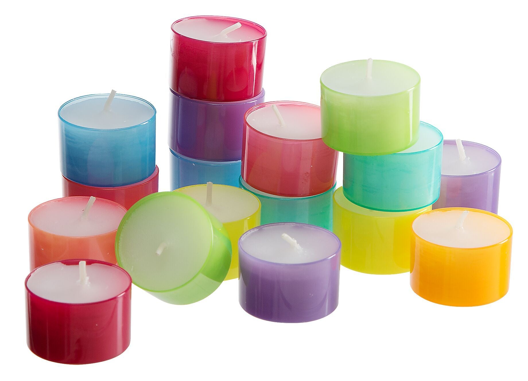 SUMMERLIGHTS Teelichter bunt 9ass 40Stk. - Multicolor