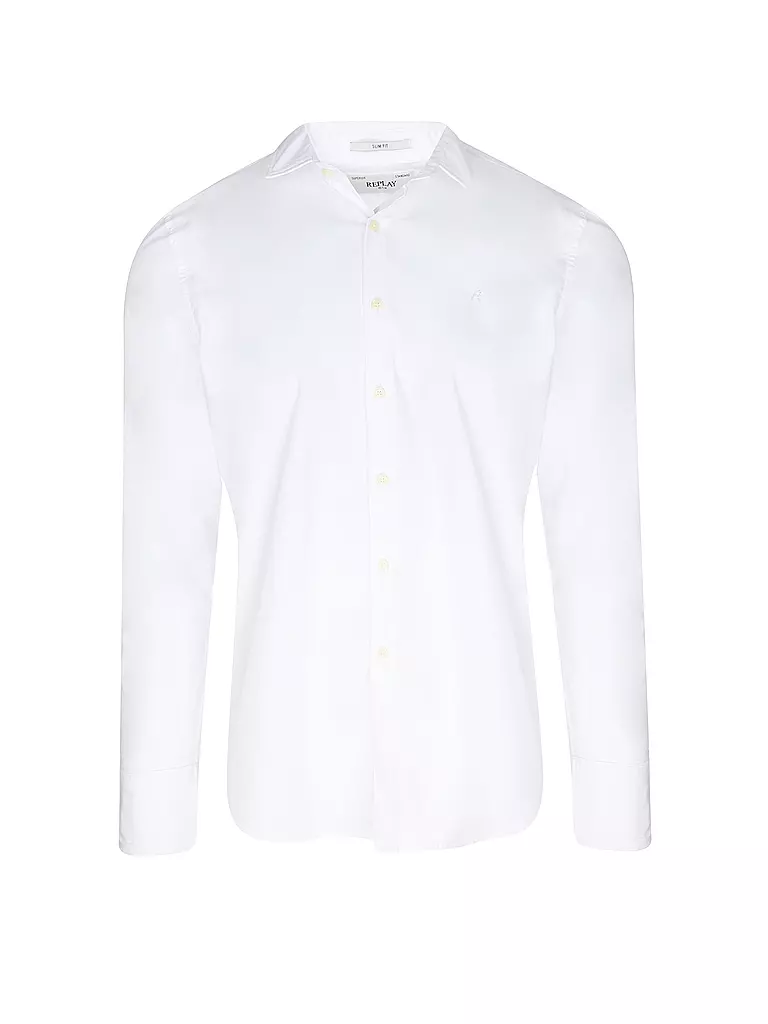 REPLAY Hemd Slim Fit weiss