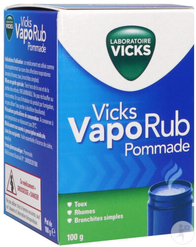 Vicks VapoRub Pommade Bronchites Simples Pot 100g