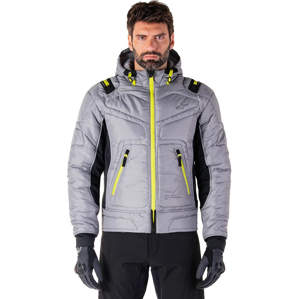 Alpinestars - Blouson Mohobbs Waterproof Gris / Jaune fluo