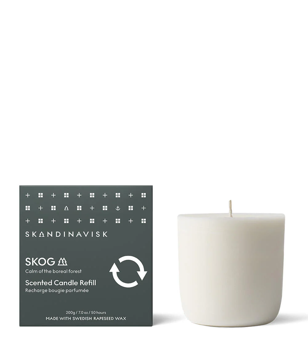 Skandinavisk  Skog duftlys refill - 200 g.