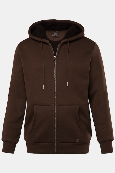 JP 1880 Hoodiejacke, Outdoor, Sweatjacke, Kapuze, Teddyfutter, Zipper, bis 8 XL