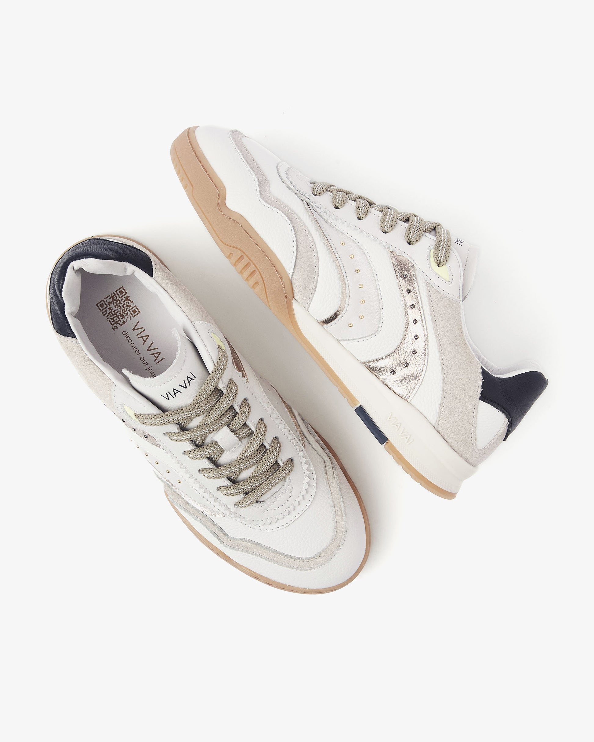VIA VAI witte dames sneakers Kris Pax