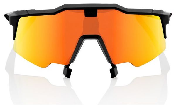 Lunette 100% Speedcraft AIR - Soft Tact Black - HiPER Miroir Rouge