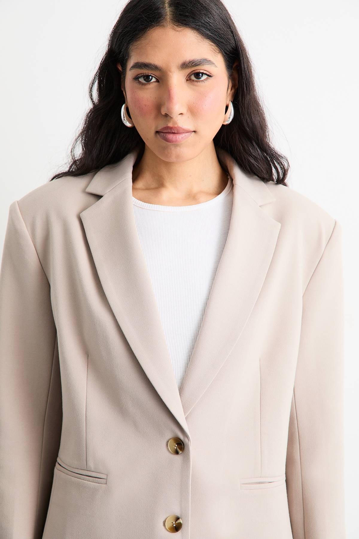 Warehouse Blazer Oversize À Simple Boutonnage