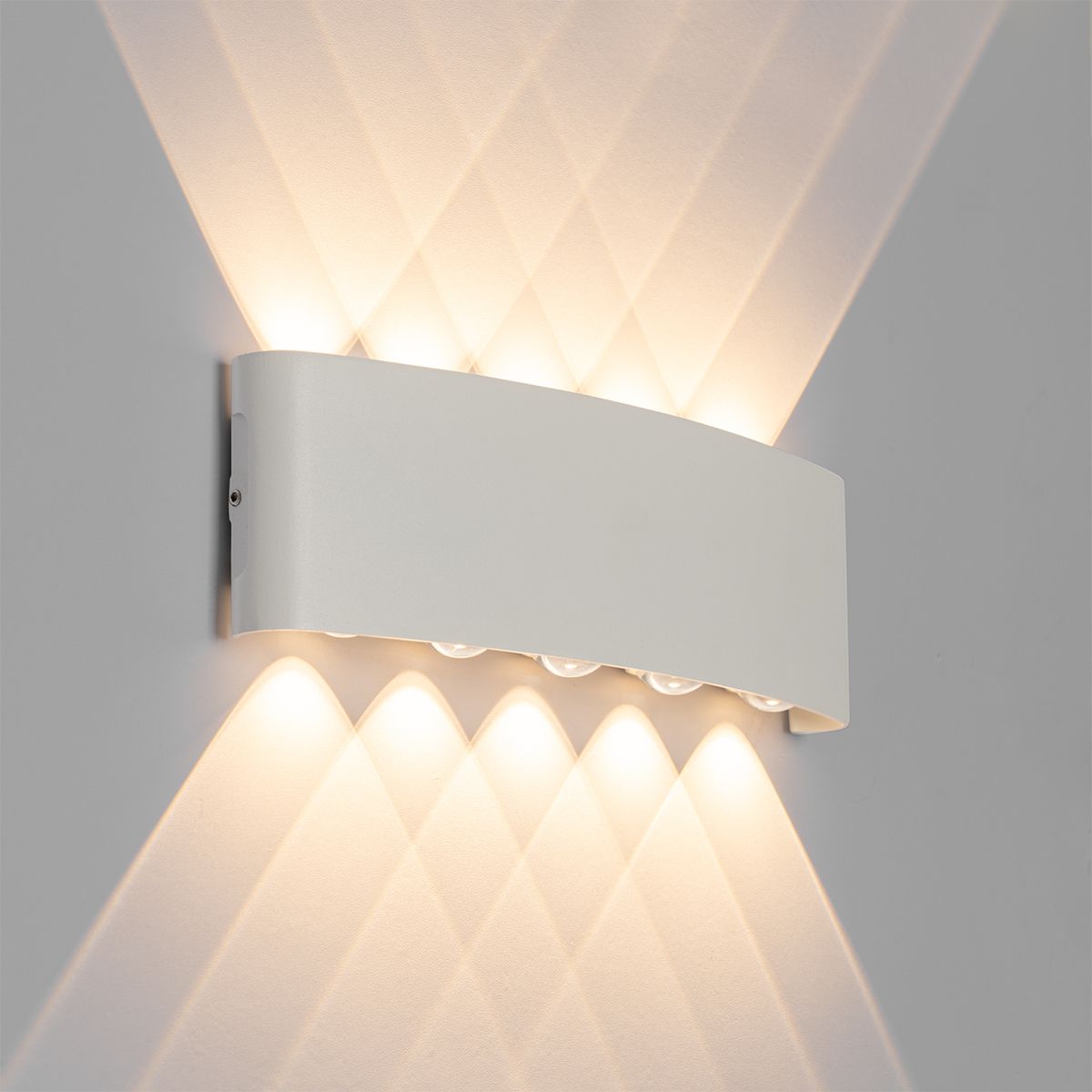 Buiten wandlamp wit incl. LED 10-lichts IP54 - Silly