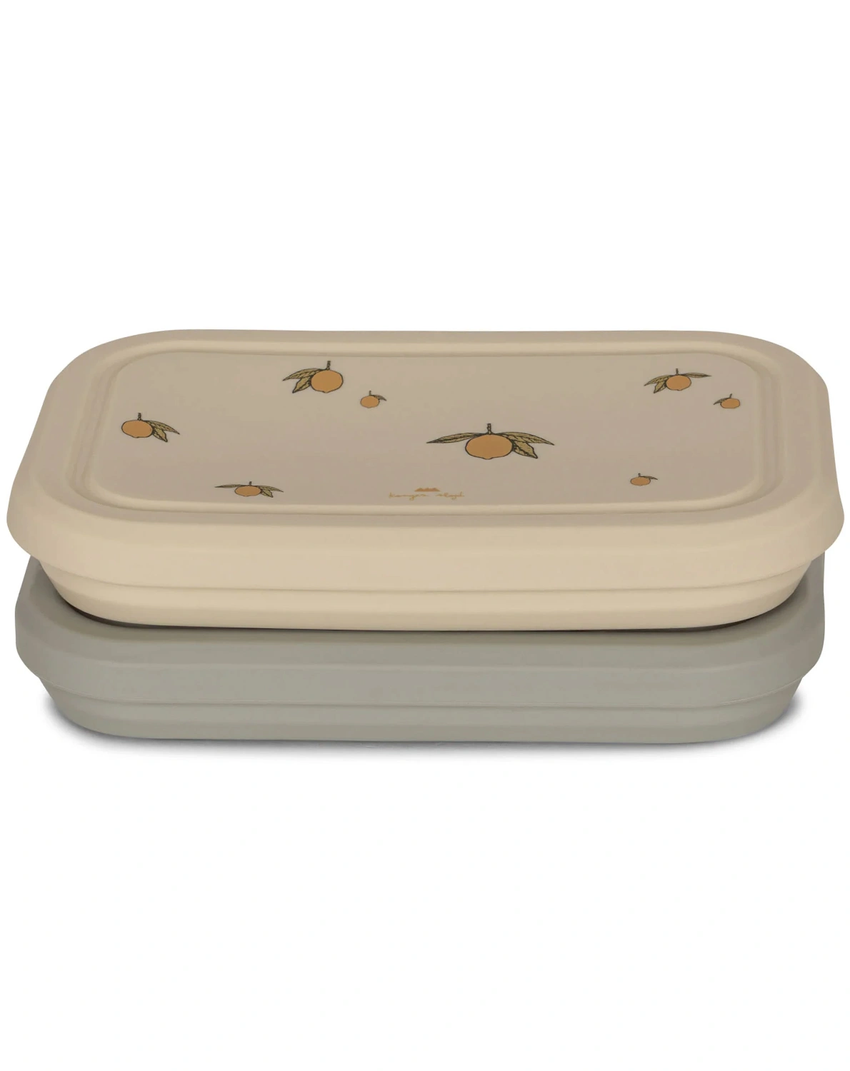 Silikon-Lunchbox LEMON/TOPANGA BEACH faltbar 2er Set