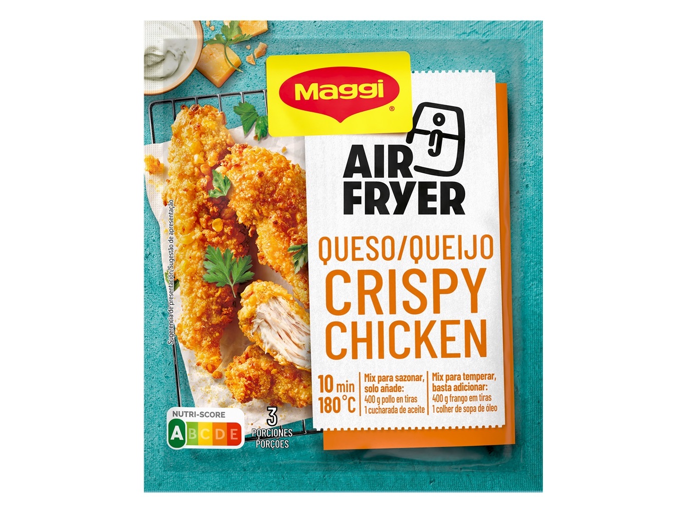 TEMPEROS PREPARADOS EM PÃ MAGGI AIR FRYER CHEESE CRISPY 70G