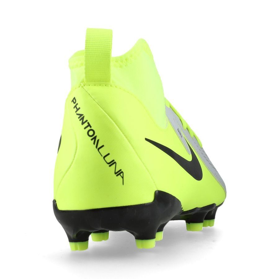 Nike Phantom Luna II Academy MG Mad Voltage - Argenté/Noir/Jaune Fluo Enfant