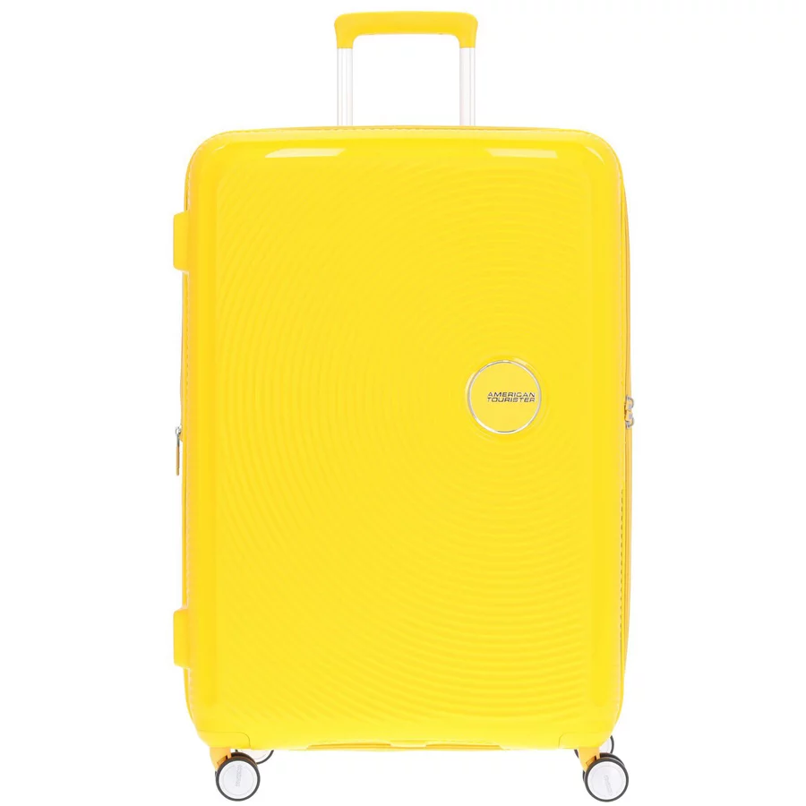 American Tourister Soundbox - 4-Rollen-Trolley L 77 cm erw. golden yellow