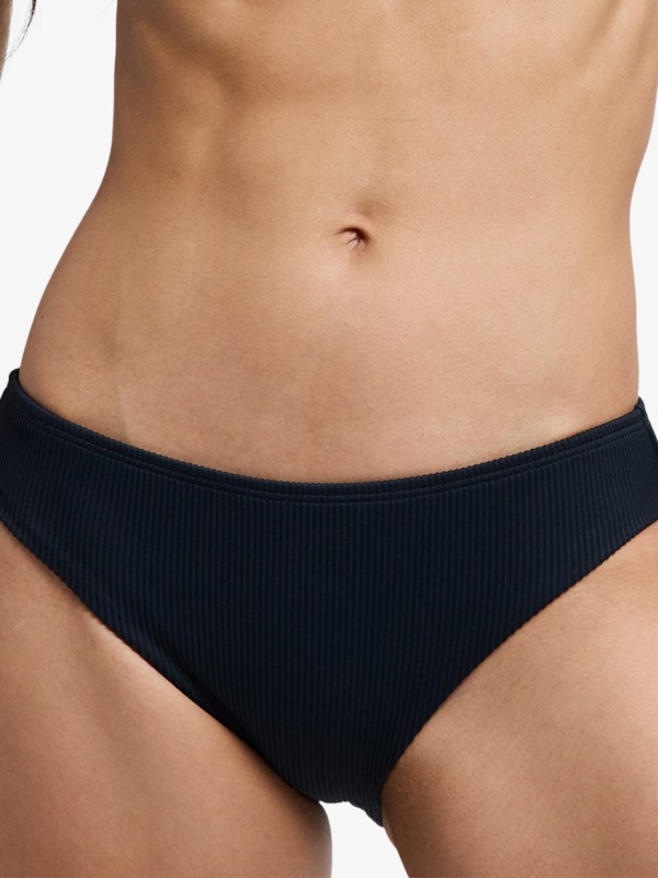 Roxy Love Hipster Bas de bikini taille haute Noir Femme