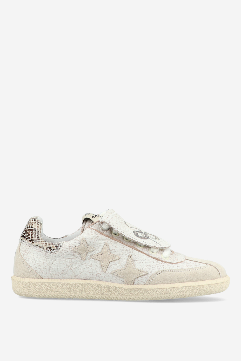 Plus duke leather snake sneakers