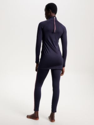 Calças legging de banho REPREVE de comprimento total e modelo discreto.