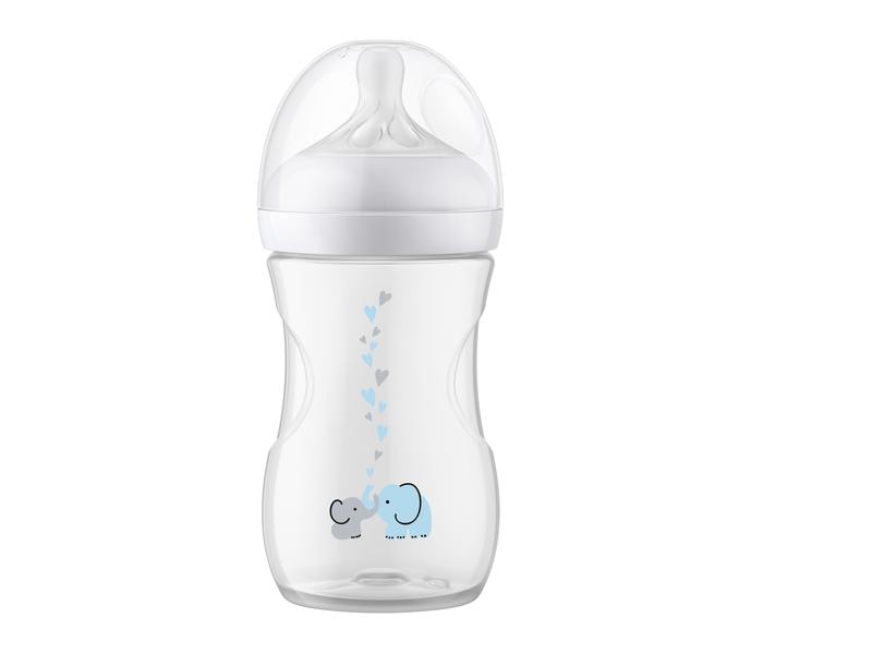 PHILIPS AVENT Trinkflasche Natural Response Elefanten 260 m Babyflasche mit Airfree Ventil