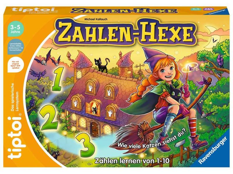 tiptoi Spiel Zahlen-Hexe Zählen lernen von 1-10