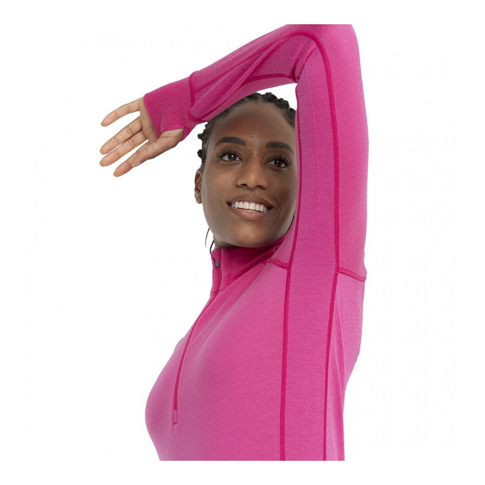 Icebreaker ZONEKNIT 260 - Sous-couche Femme tempo/electron pink/cb