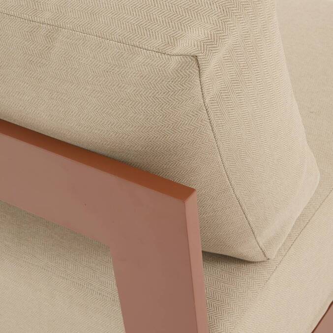 Chauffeuse de jardin ALLURE Beige / Acajou