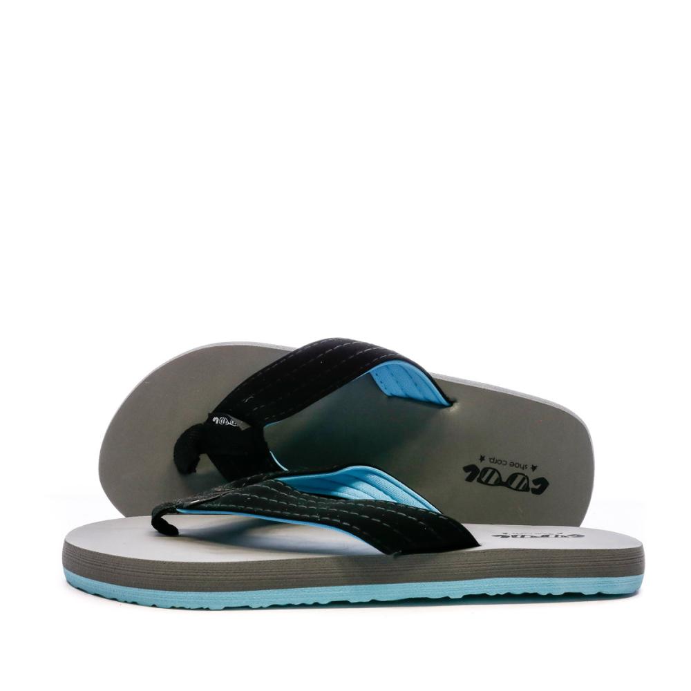Cool Shoe Tongs Grise et Noir Garçon Cool Shoe DONY BOY