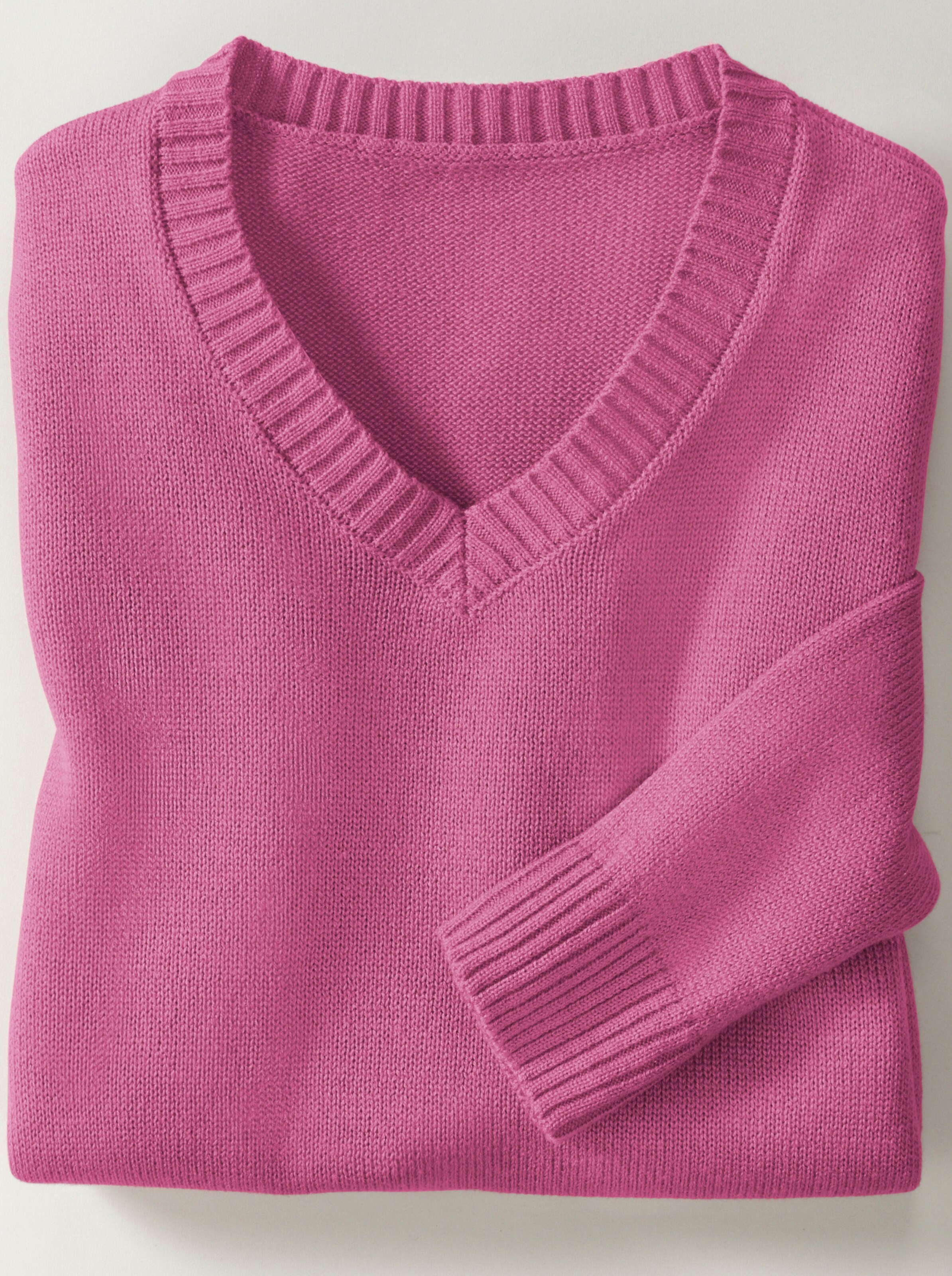 V-Ausschnitt-Pullover