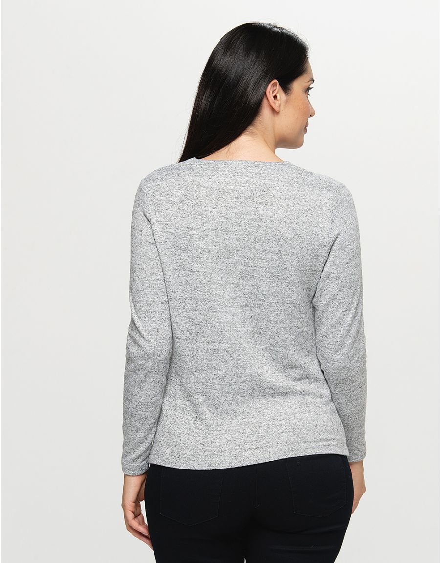 T-shirt gris chiné