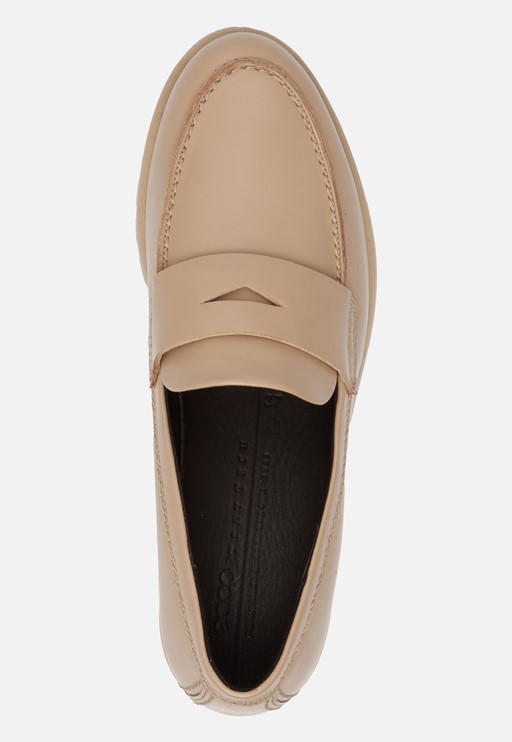 Ecco Modtray W Instappers beige Leer