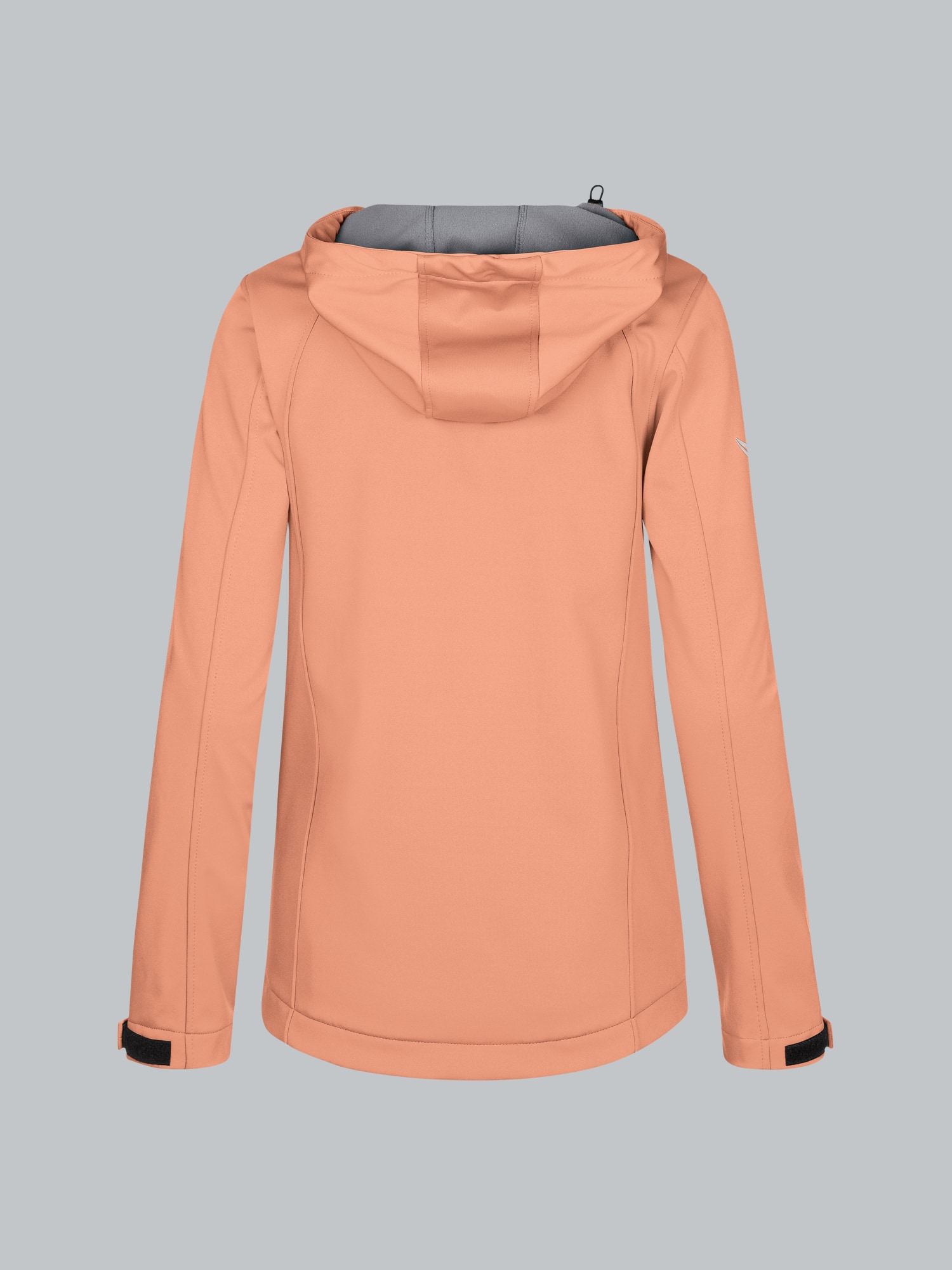 Taillierte Softshell–Kapuzenjacke Apricot