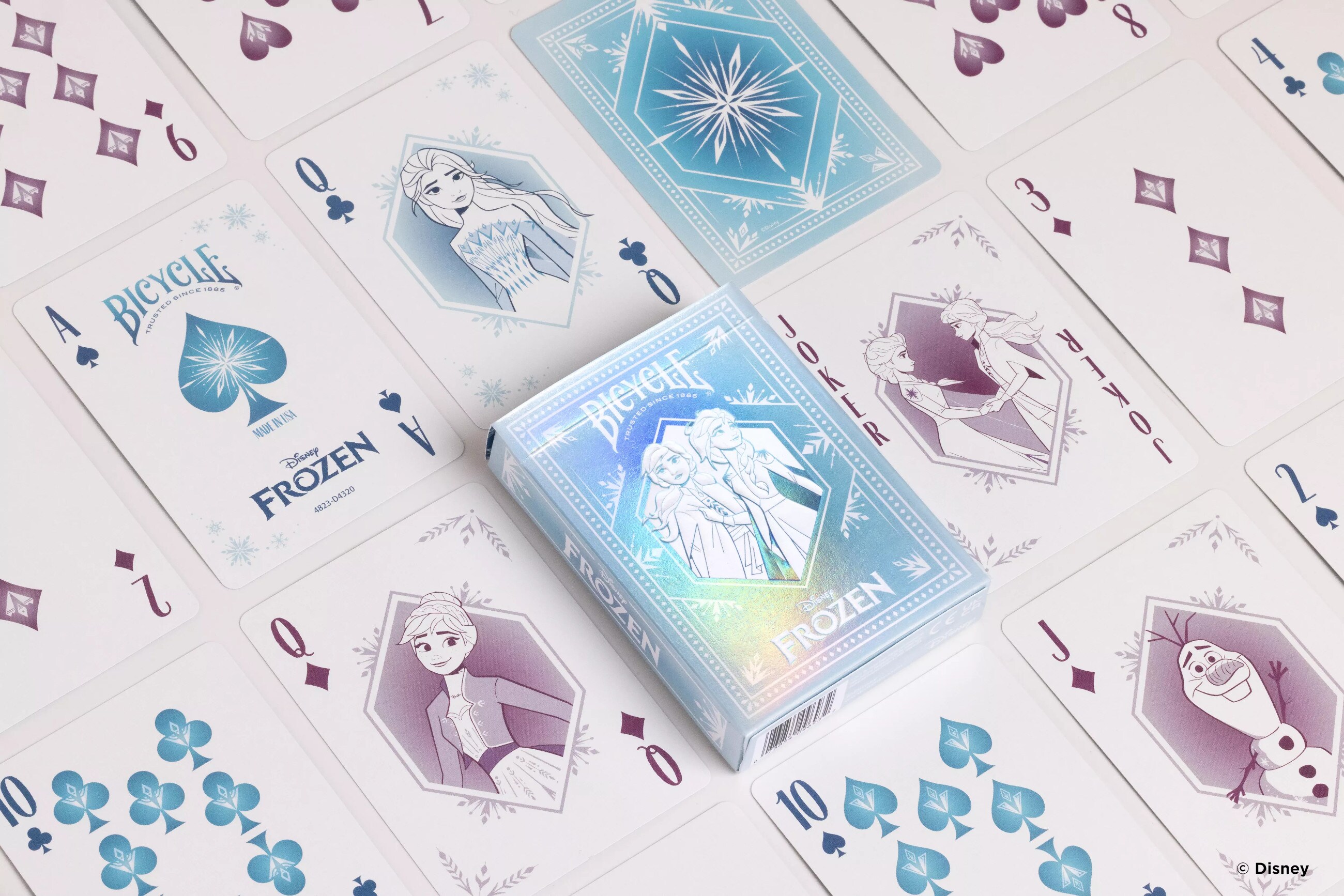 Bicycle® Kartendeck - Disney Frozen Inspired Kartenspiel Spielkarten Pokerkarten Eiskönigin