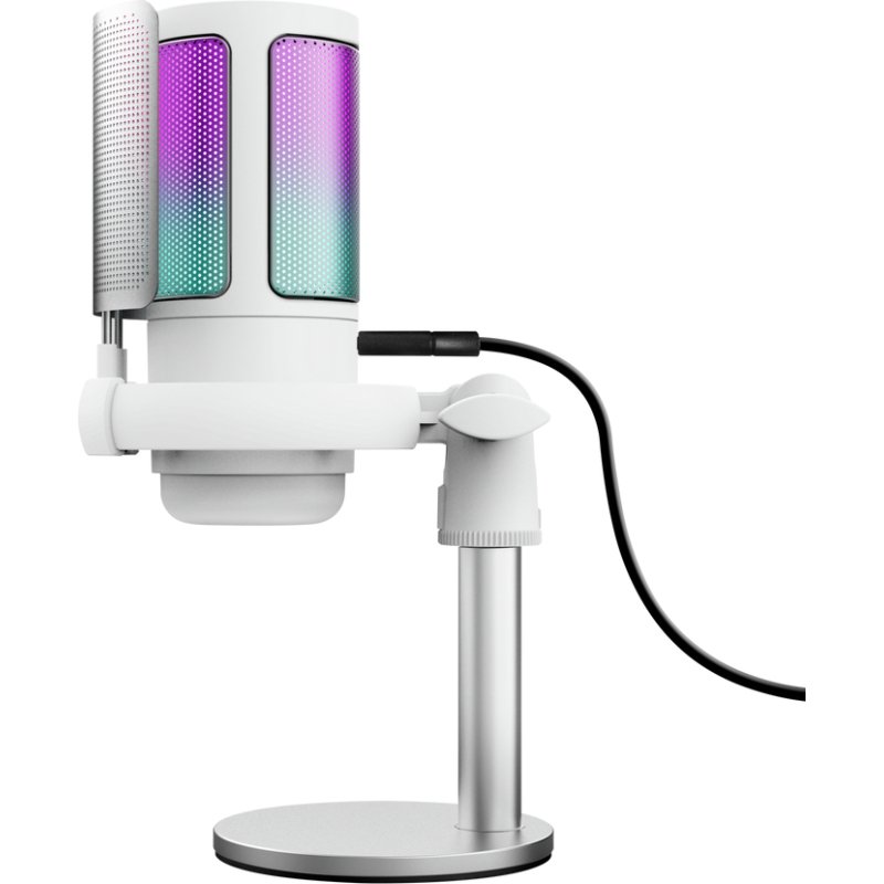 Trust GXT 238W Auron Gris, Blanc Microphone pour podcast
