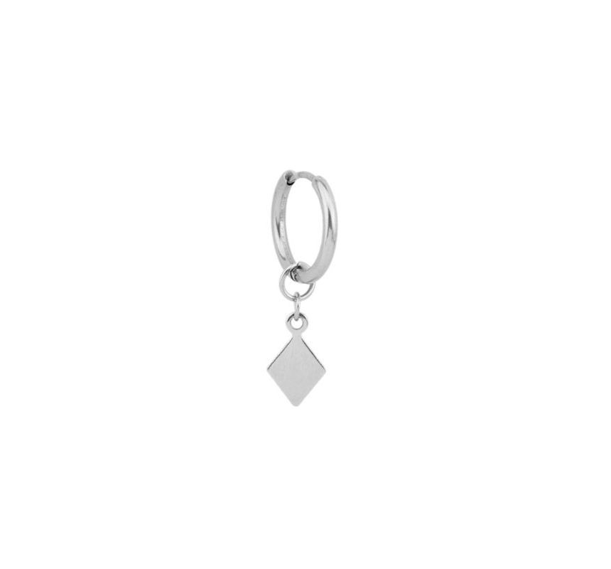 Juanitro - Argyle Hoop Drop Oorbel / Clip Oorbel