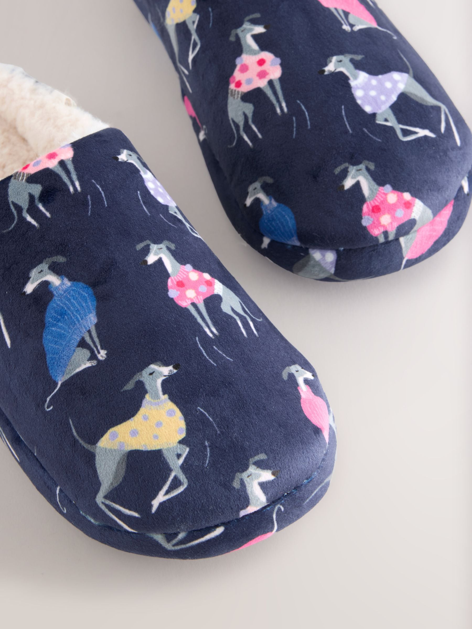 Navy Whippet - Pantoffelmuiltjes