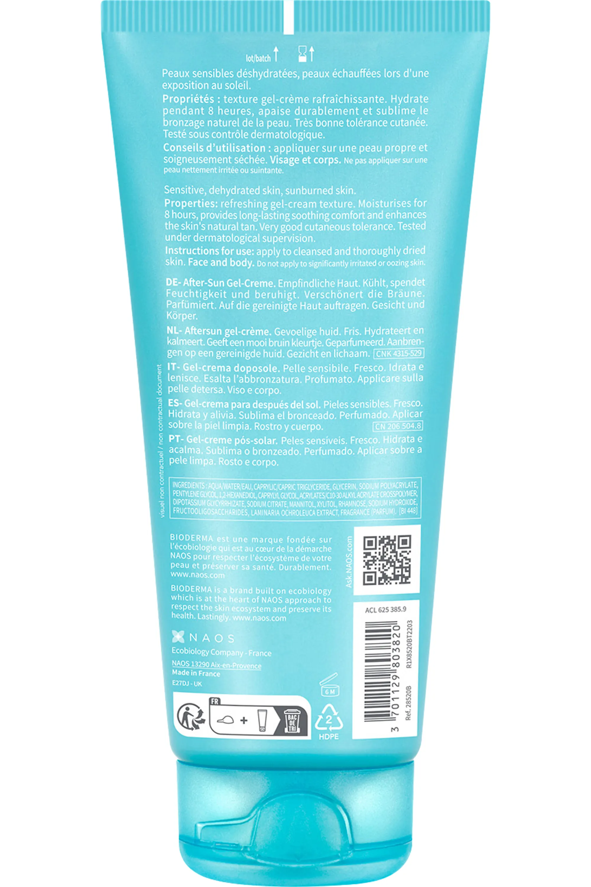 Bioderma Gel-crème après soleil Photoderm AS Fraich-200 ml