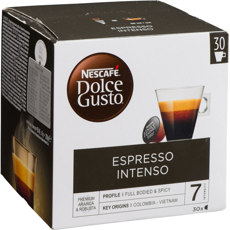 Capsules de café Nescafé Dolce Gusto Espresso Intenso N° 7 - Boîte de 30